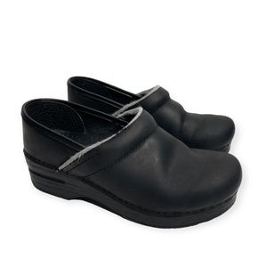 DANSKO Black Professional Nursing Sherpa Trim Slip On Clog Black Size 37